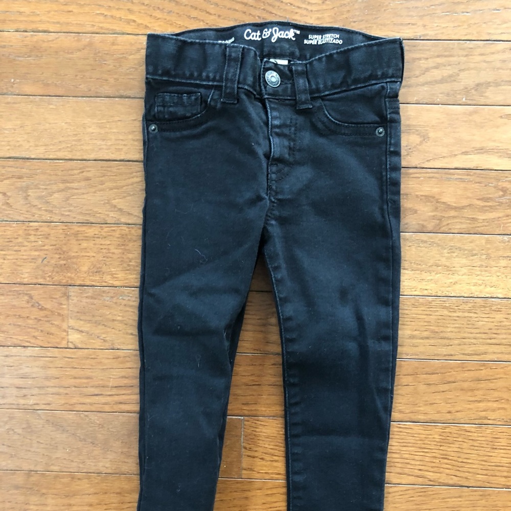 2T Cat & Jack black super stretch jeggings